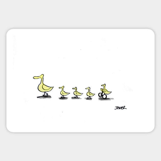 Segway duck Sticker by Loui Jover 